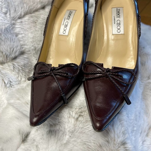 Jimmy Choo Heels Coffee Size 35.5 - Picture 5 of 12